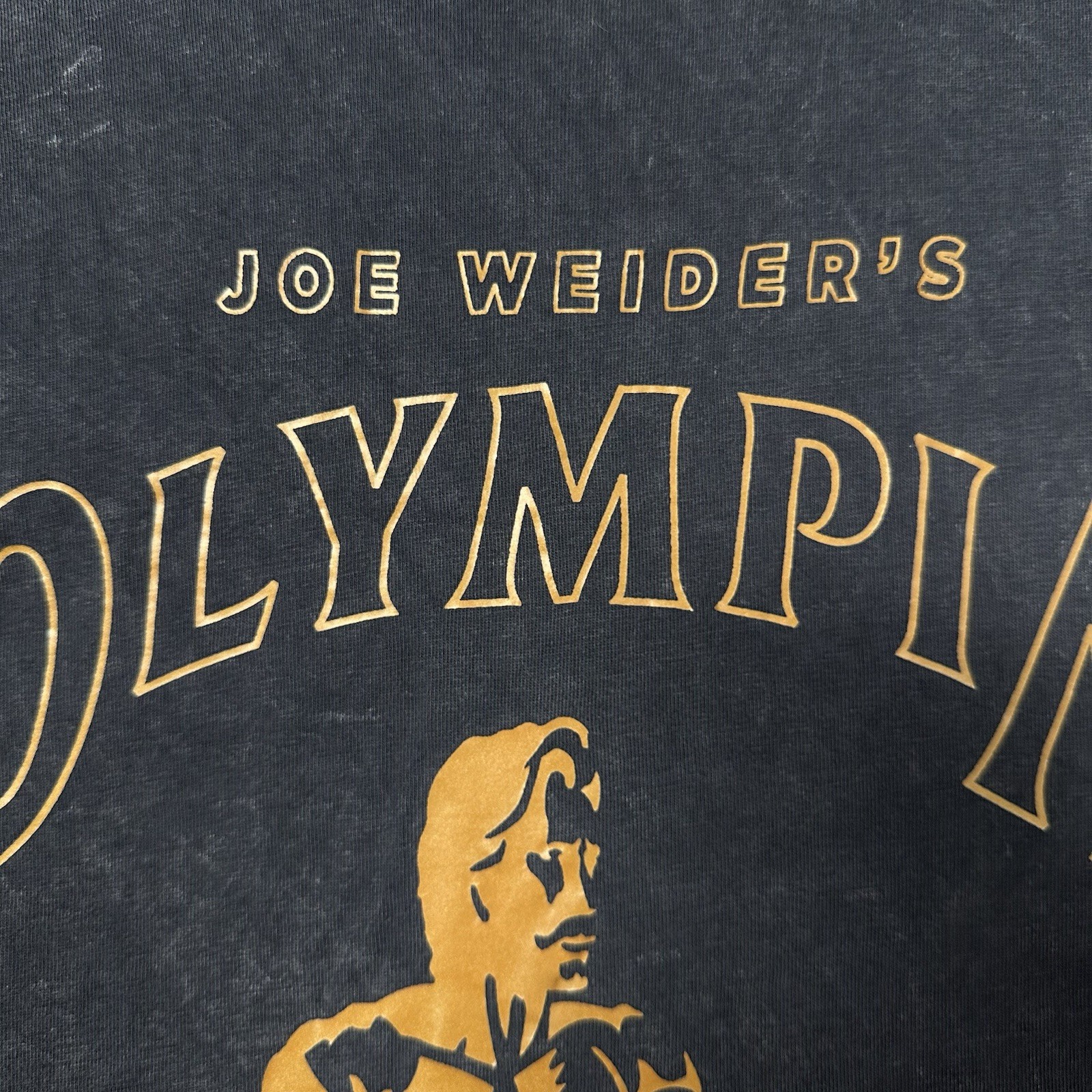 Joe Weider Mr Olympia Oversized Heavyweight T-Shirt Bodybuilding Gym Mens M gallery