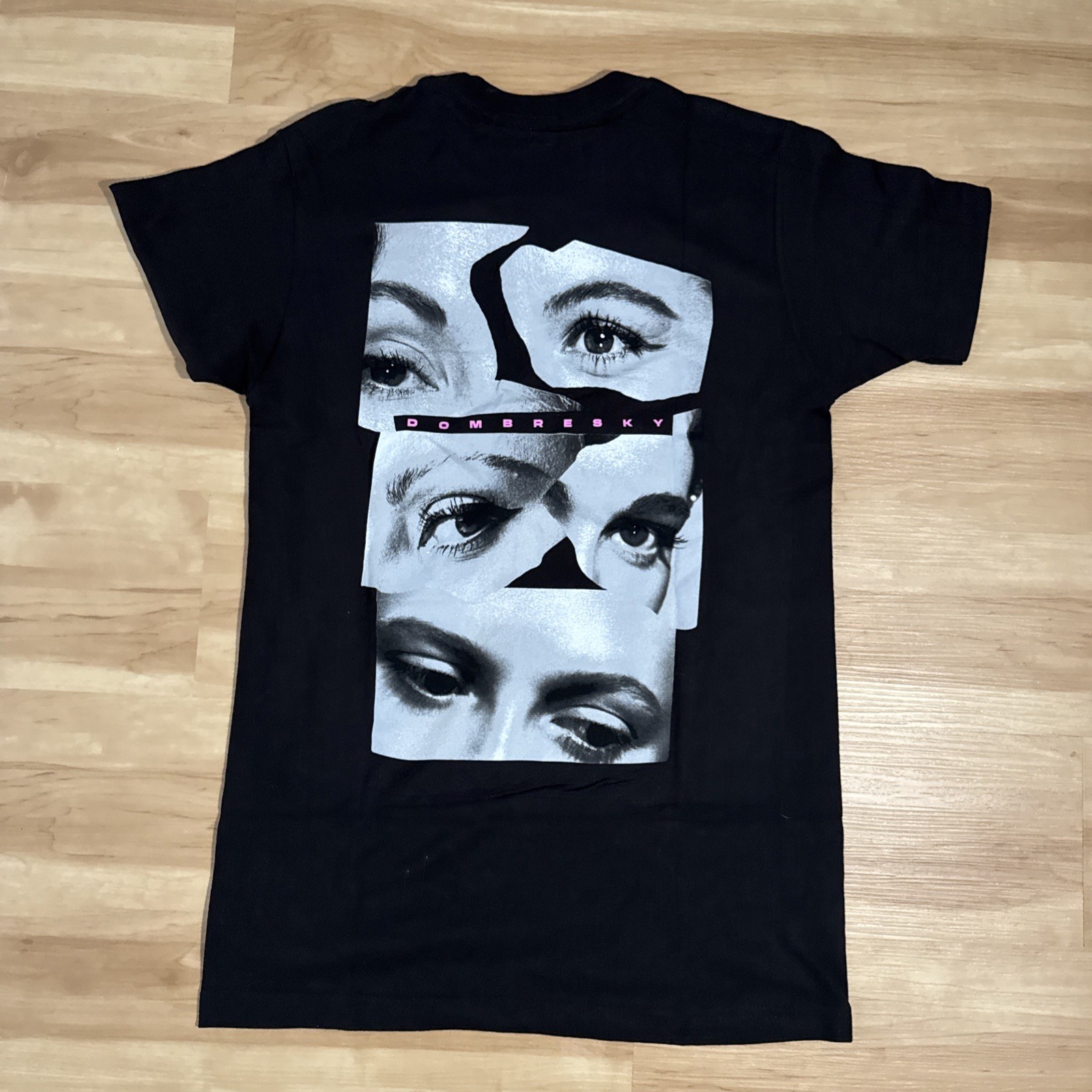 Men’s Graphic T Shirt Small Black Eyes Print Festival Rave EDM Dombresky Tee gallery