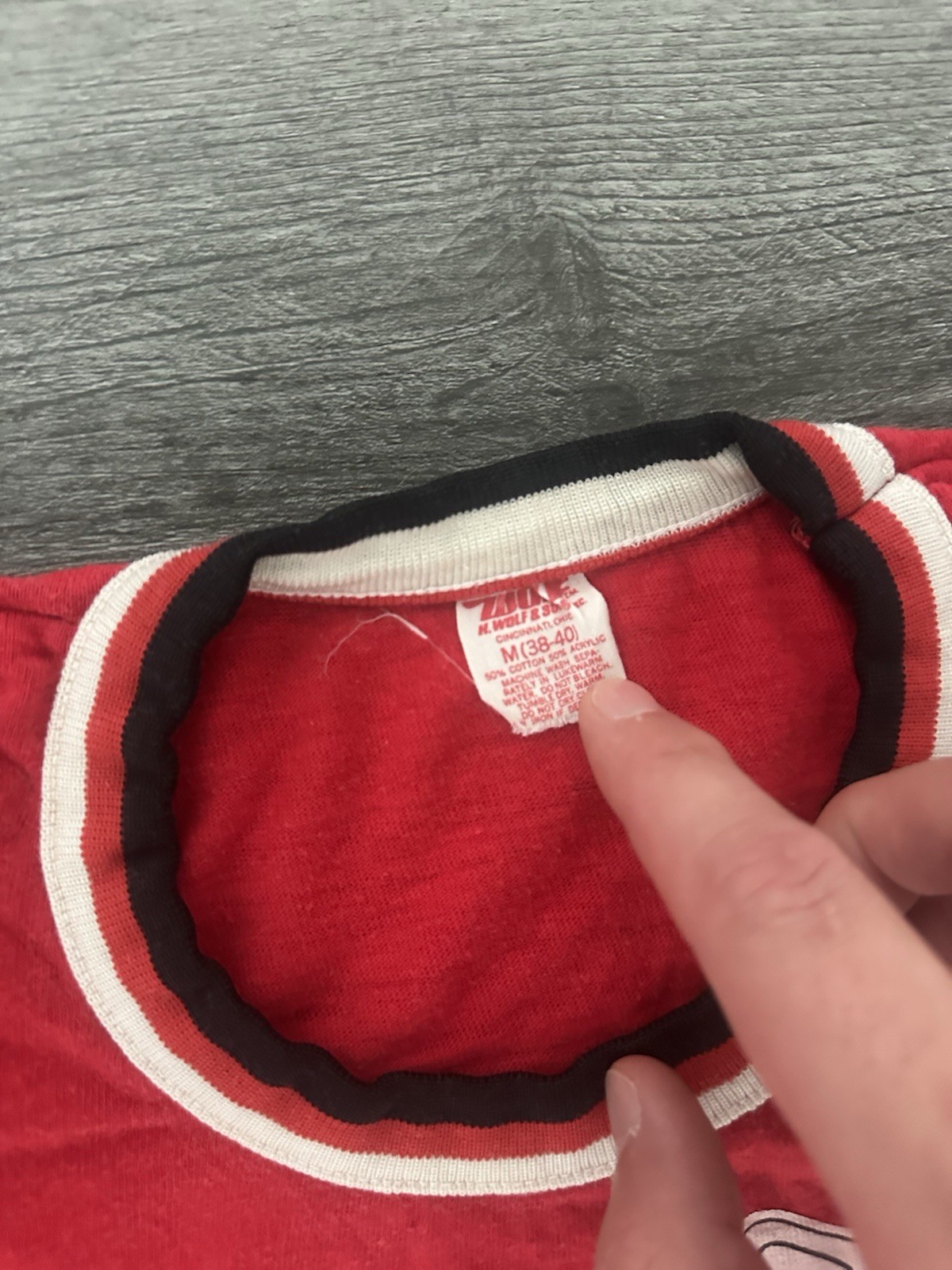True Vintage 1970s Powder Puff Football Super Seniors Smitty #50 Jersey gallery