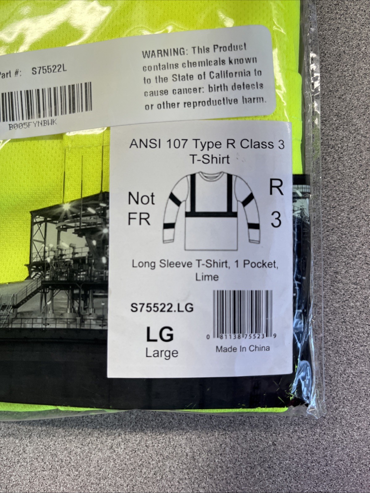 Tingley Hi-Vis T-Shirt,Long Sleeve,Lime,L S75522 Tingley S75522 L 081138755239 gallery