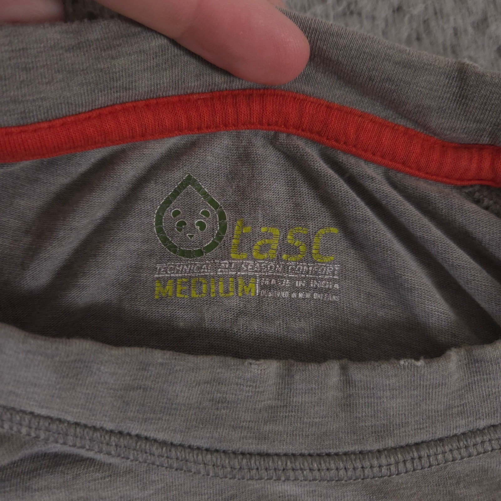 Tasc Shirt Mens Medium Gray Bamboo Cotton Blend Short Sleeve Activewear Tee gallery