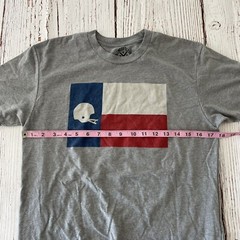 Tumbleweed Texstyles Short Sleeve T Shirt Gray Men’s Small Texas Football Flag