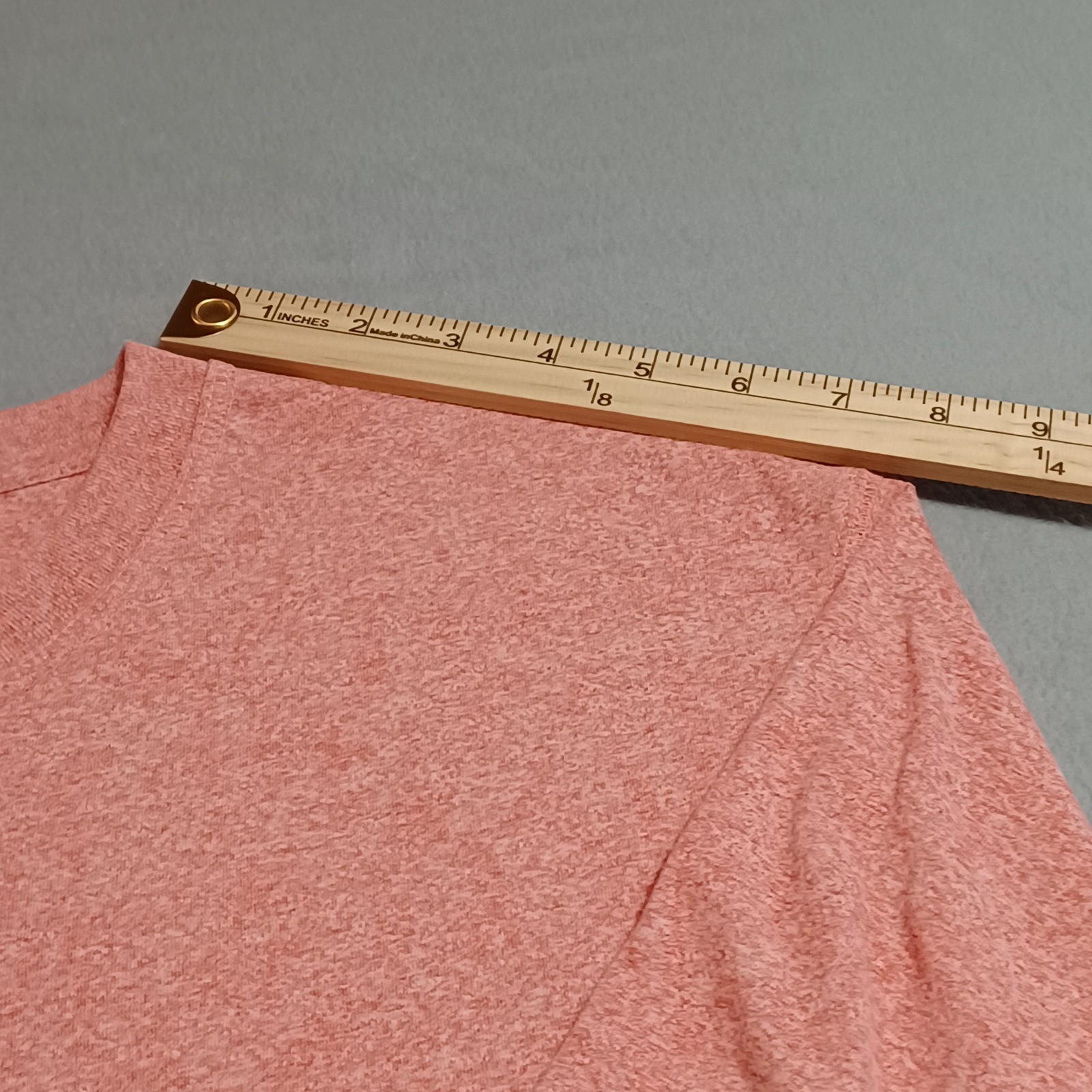Ocean Coast Mens XXL Henley Shirt Short Sleeve Heather Coral Pink Casual Tee gallery