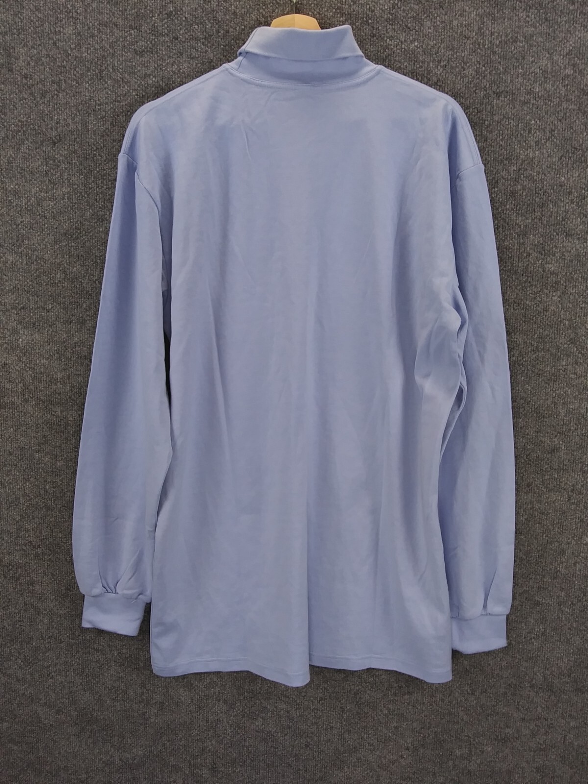 Unbranded T-Shirt Mens Large Blue Turtleneck Long Sleeve Cotton Polyamide gallery