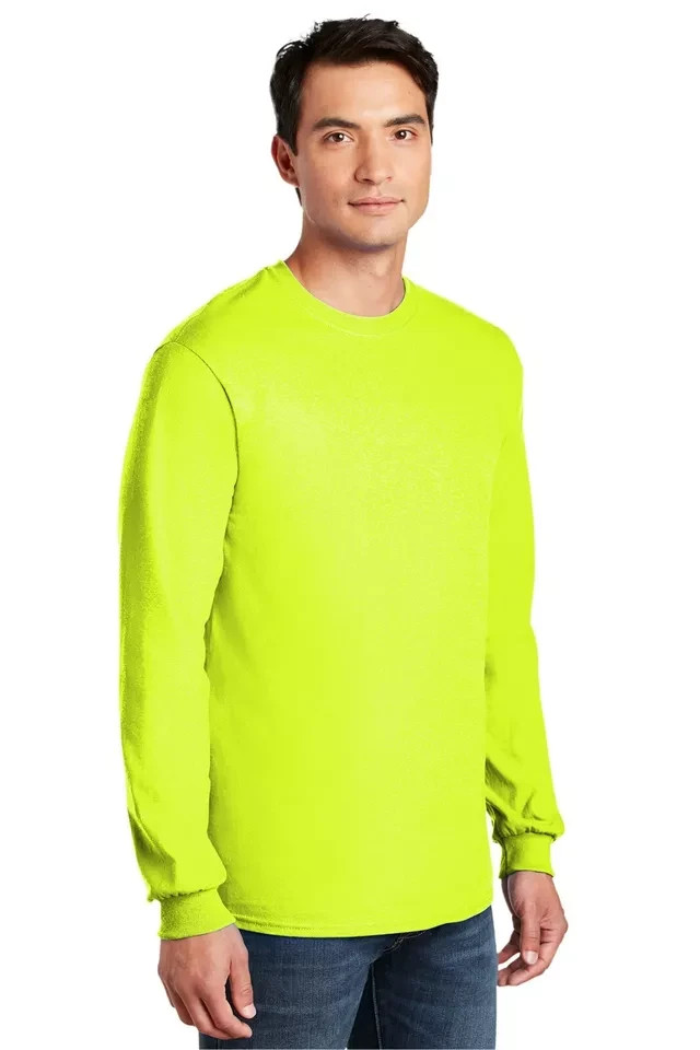 Gildan G540 Men's Heavy Cotton Preshrunk Tshirt Long Sleeve Crew Neck T-Shirt gallery