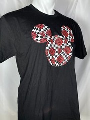 Neff x Disney Mickey Mouse Black M28 Rose T-Shirt Men’s LARGE