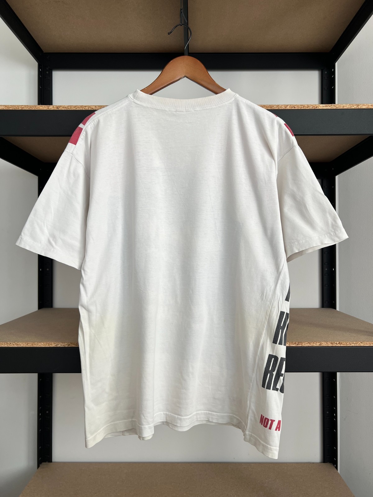 Vintage 90s Levis Levi's Stretch Sensation AOP Promo White T-shirt Sz L gallery