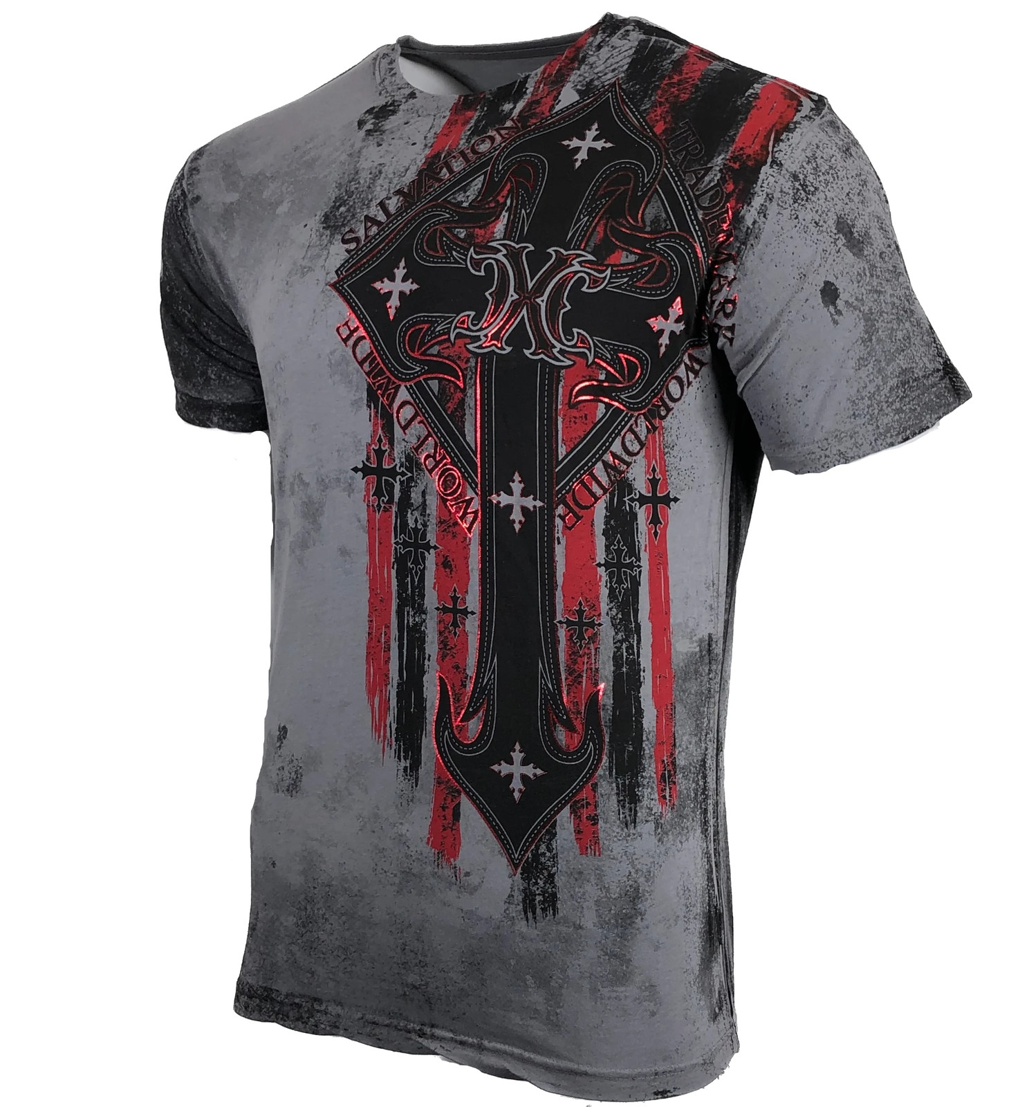 XTREME COUTURE by AFFLICTION Men's T-Shirt LIBERTY CRUSADE Biker MMA gallery