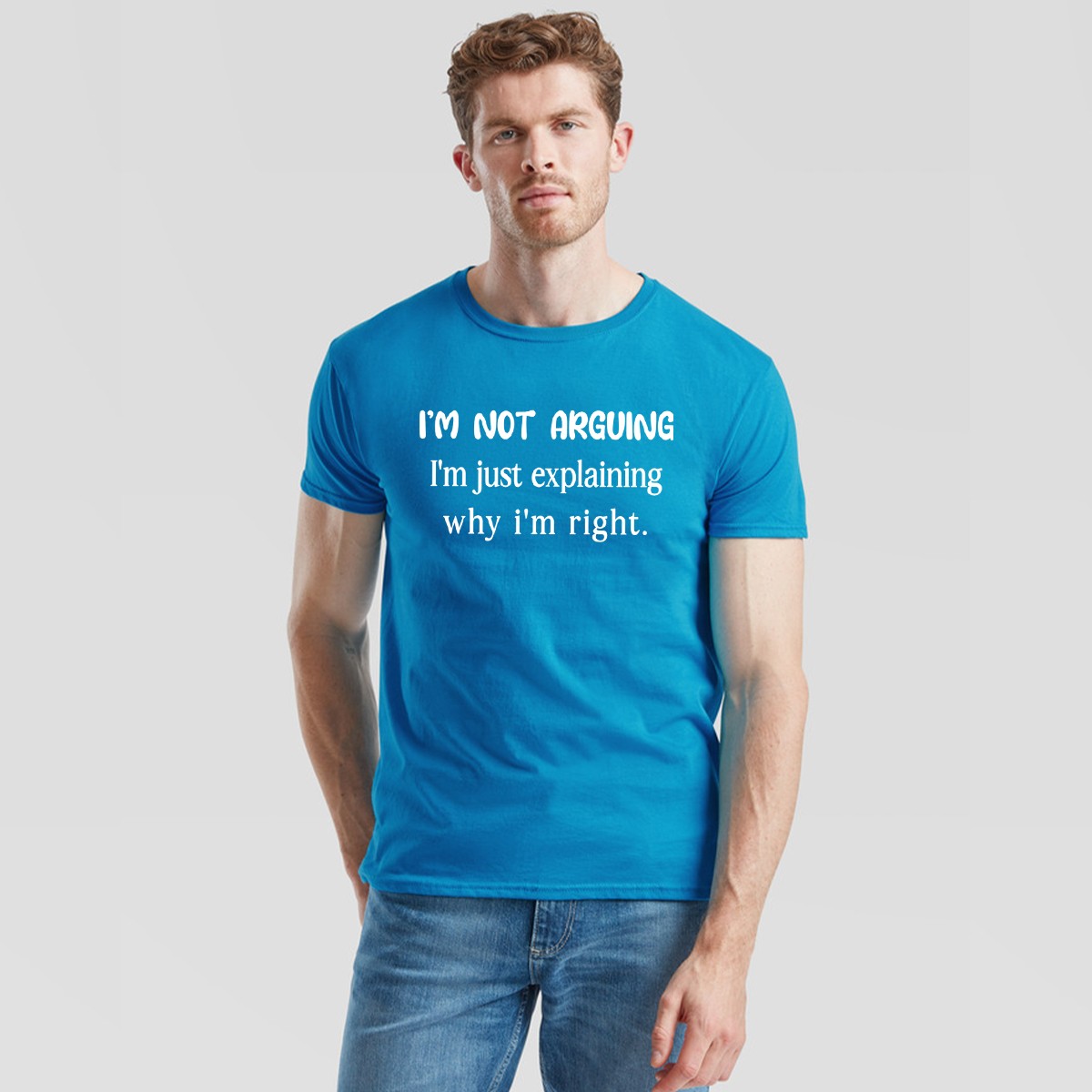 Im Not Arguing Im Just Explaining Why Im Right Sarcastic Humor Mens Tee gallery