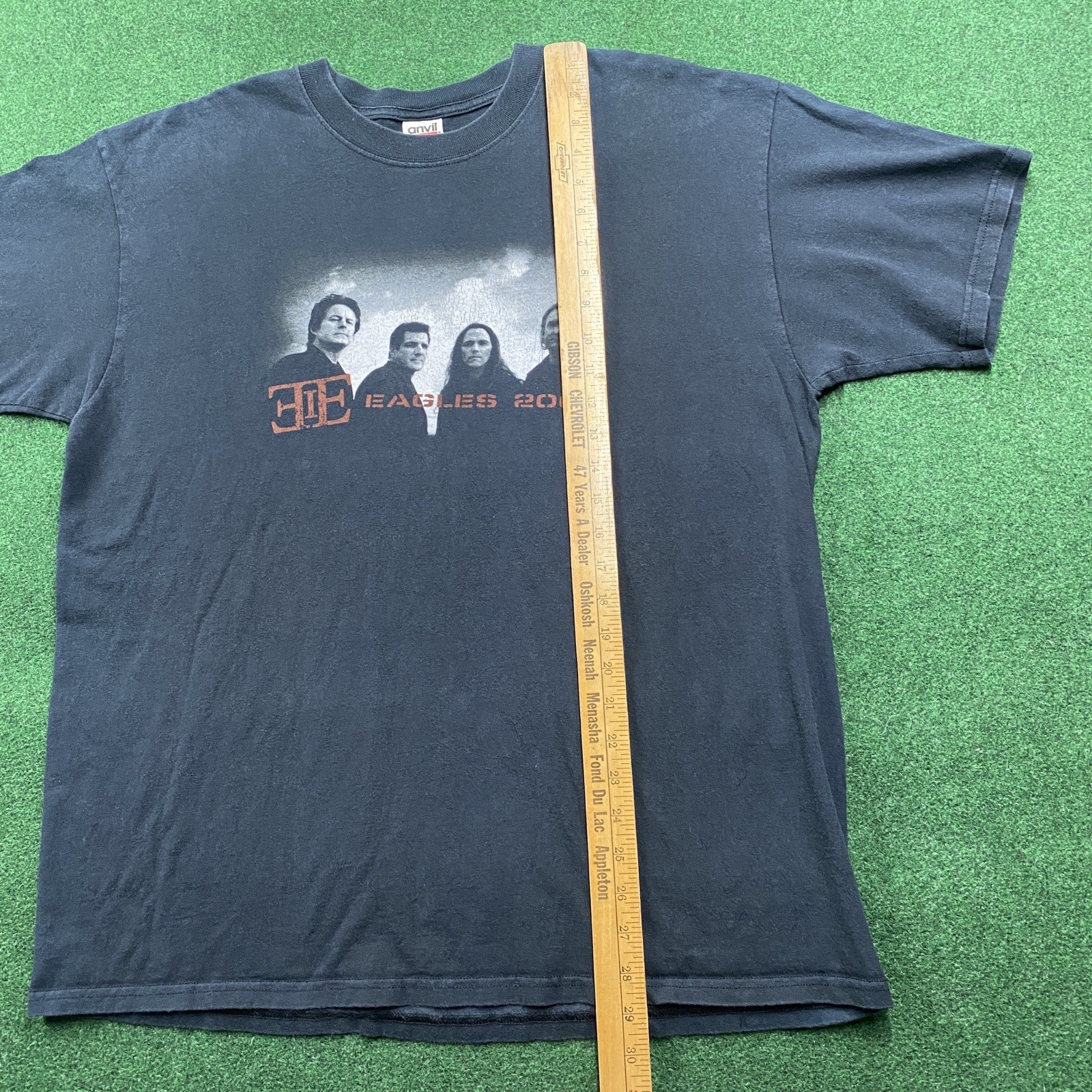 Vintage The Eagles Shirt Mens XL Black Y2K Farewell Tour Band Concert Tee 2003 gallery