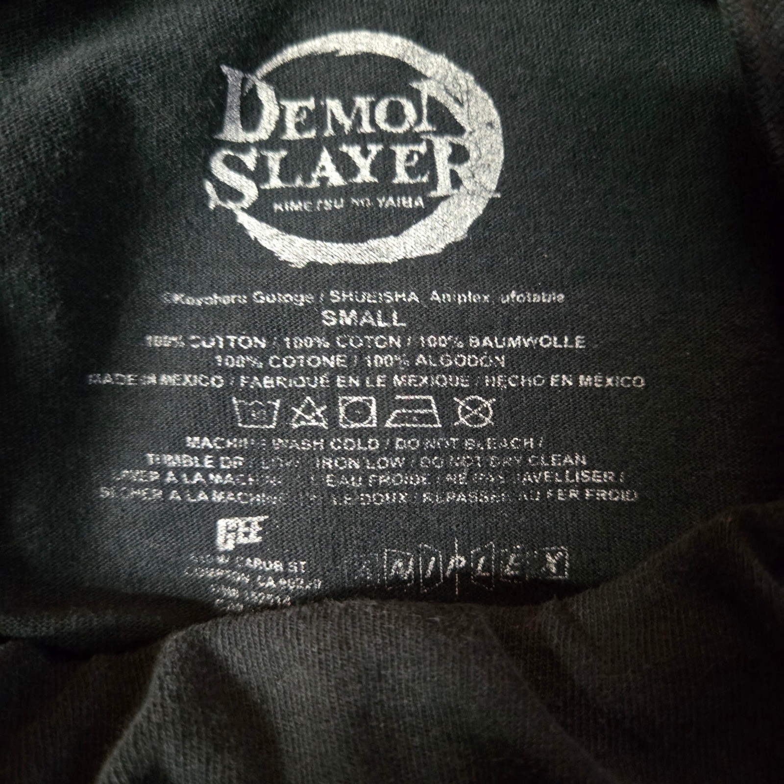 Demon Slayer Inosuke Hashibira Graphic T-Shirt Black Small Anime Manga Tee gallery