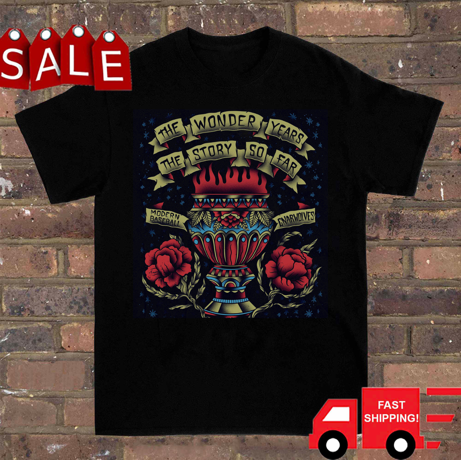 2014 Tour Modern Baseball Band T Shirt Black Classic Unisex S-5XL EM1016