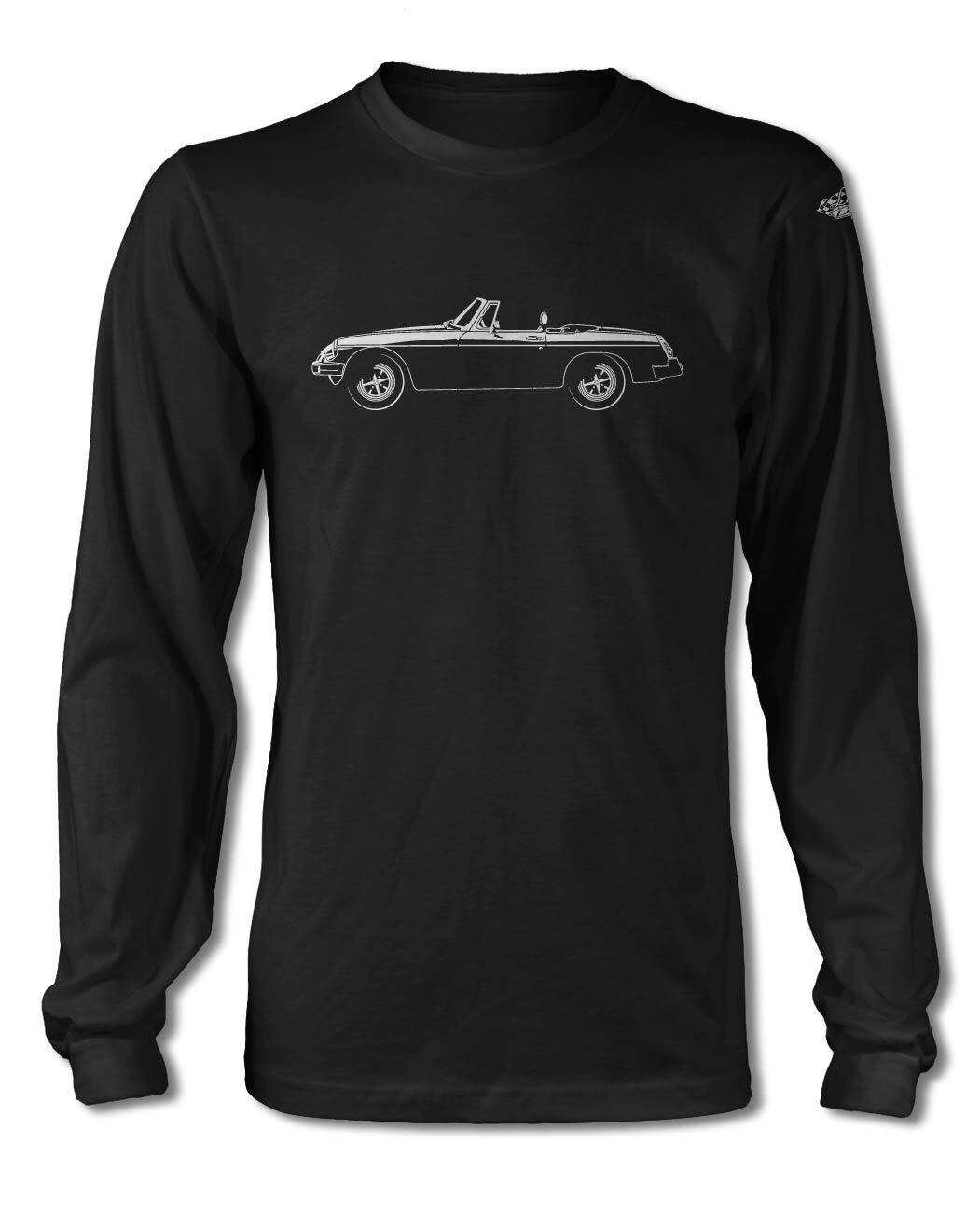 MG MGB MKIII Convertible T-Shirt - Long Sleeves - Side View gallery