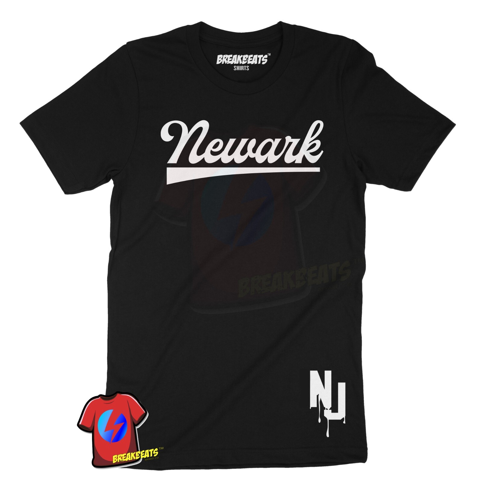 Newark NJ Brick City New Jersey Graphic Design Unisex Men's T Shirt gallery