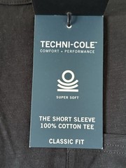 Kenneth Cole Small Black Classic Knit Pocket T-Shirt Super Soft 100% Cotton