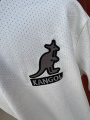 Vintage Kangol Ringer Jersey Shirt Y2K Mesh Sz Large Kangaroo Street Wear