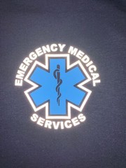 EMS EMT Paramedic Emergency Medical Reflective T-Shirt Tri-Blend Customizable