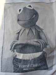 Vtg 1990s Changes Kermit the Frog “Kermit Clein Under Where?” Parody Tee Sz L