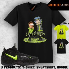 Shirt Matching Foamposite Pro Voltage 2026 Match Sneaker GS Rick Morty T-Shirt