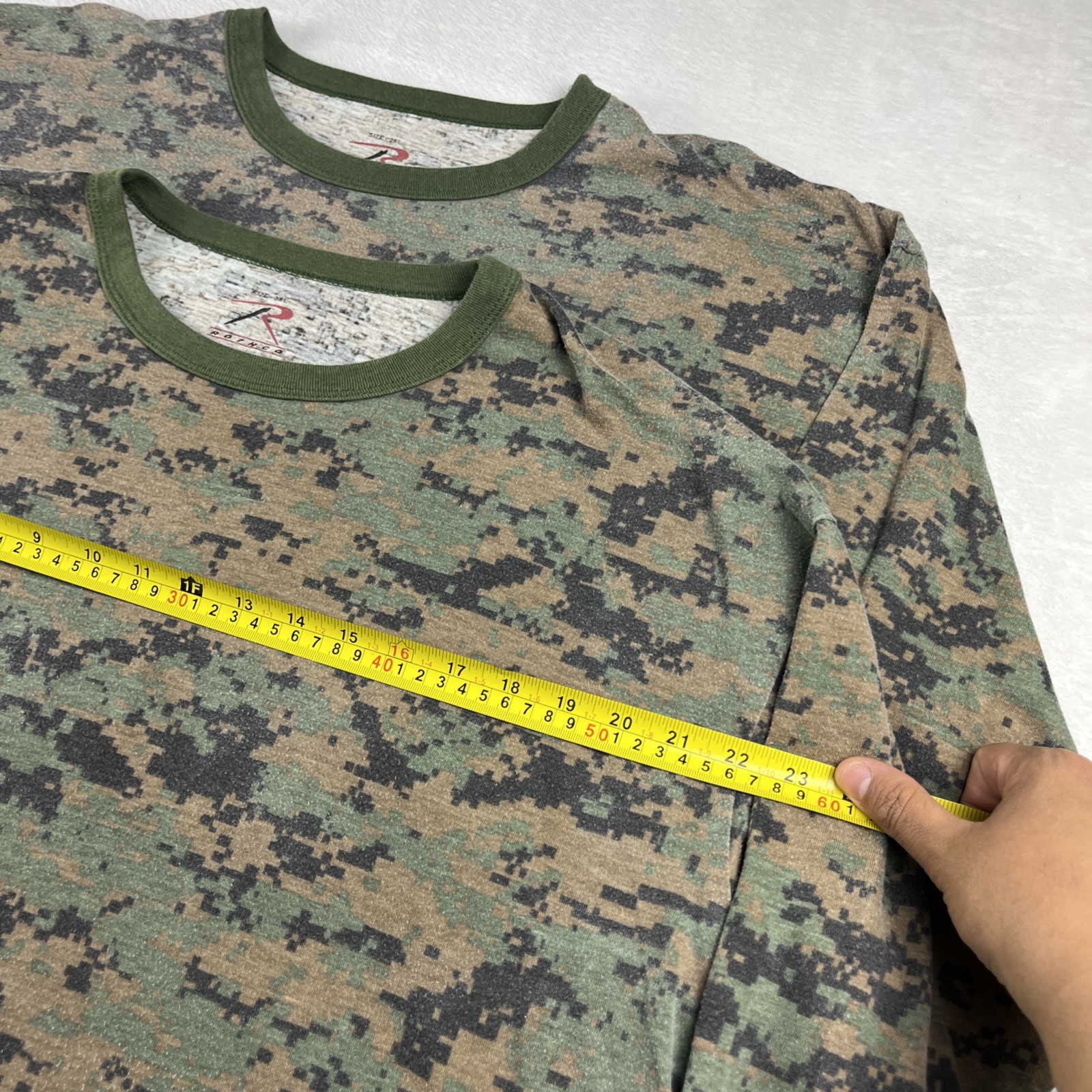 2 Rothco Woodland Digital Camo Shirt Men's Size 2XL Long Sleeve Jersey 5496 gallery