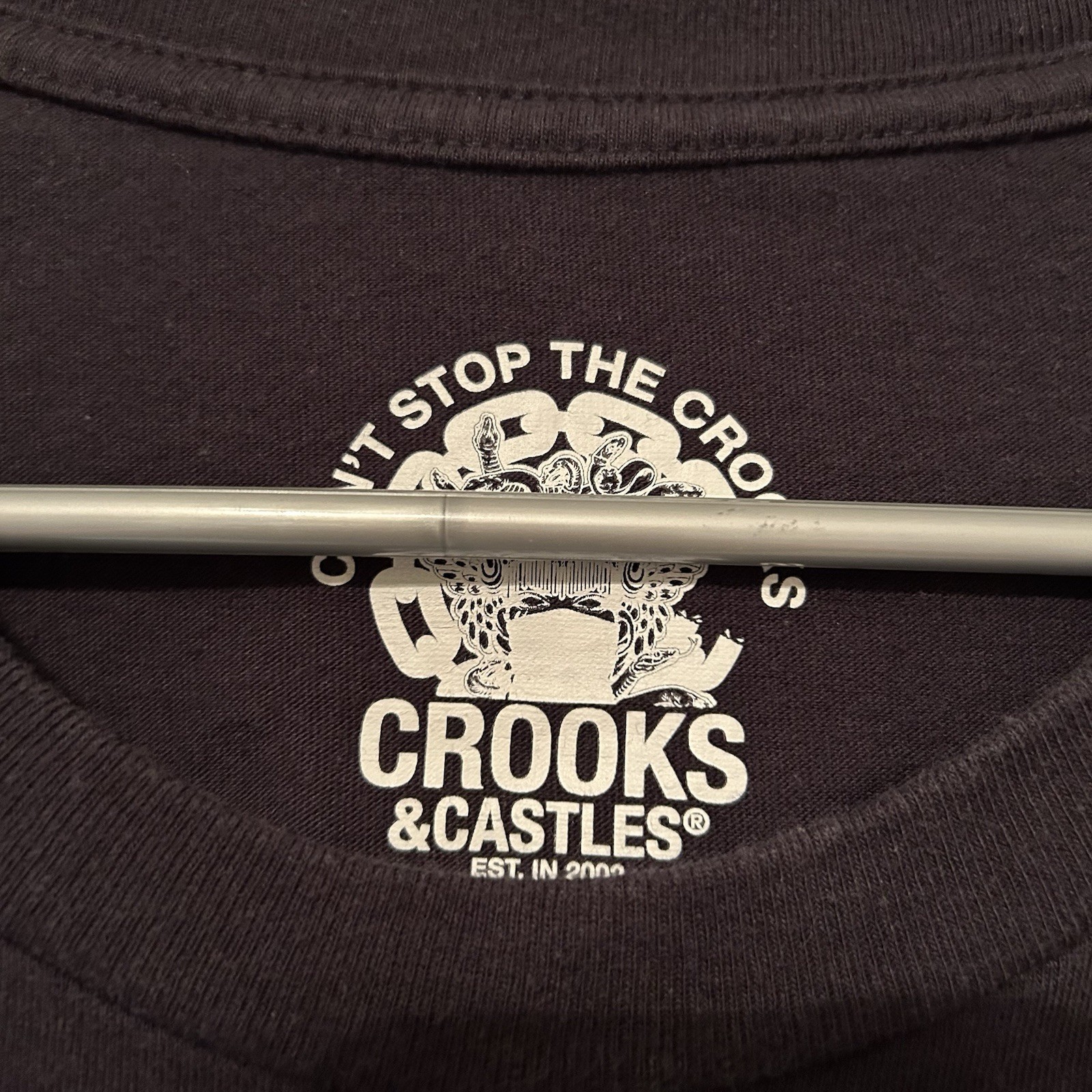 Crooks & Castles Medusa Shirt 2XL Can’t Stop The Crooks Embroidered Black BG27 gallery