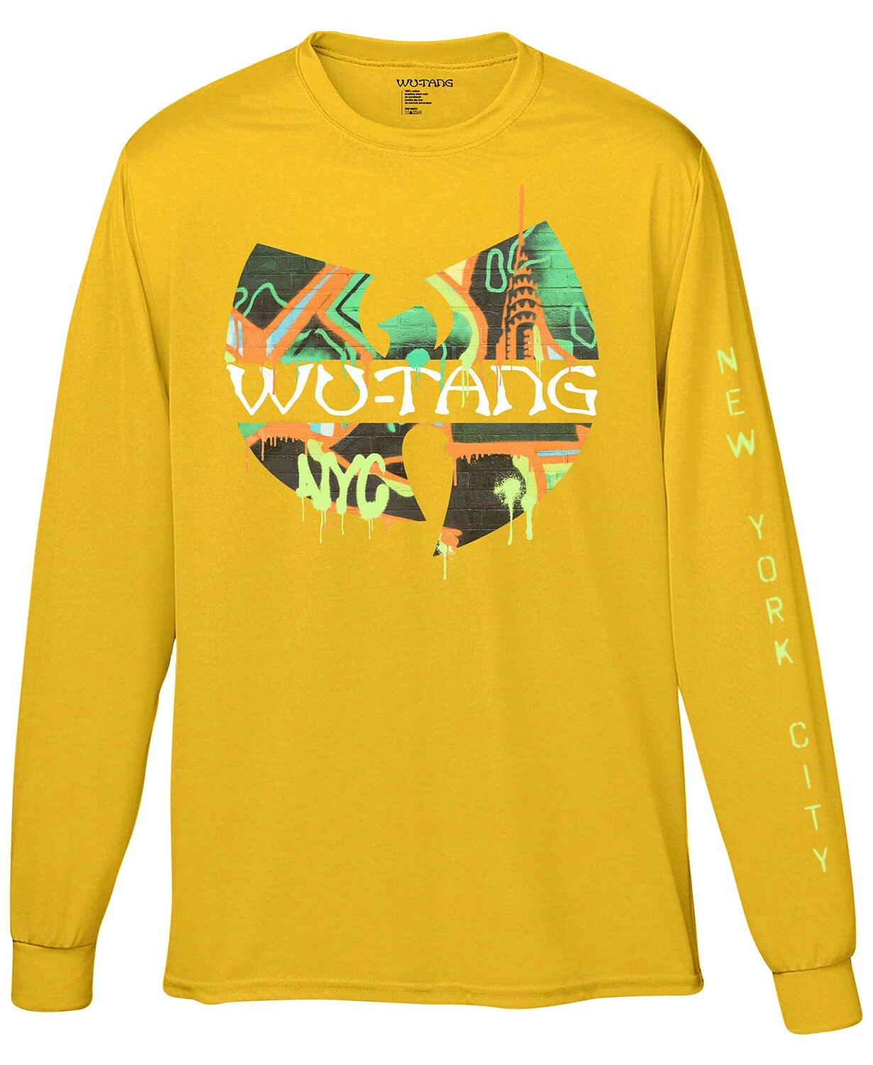 Wu-Tang Clan Graffiti Men’s Graphic Long Sleeve T-Shirt