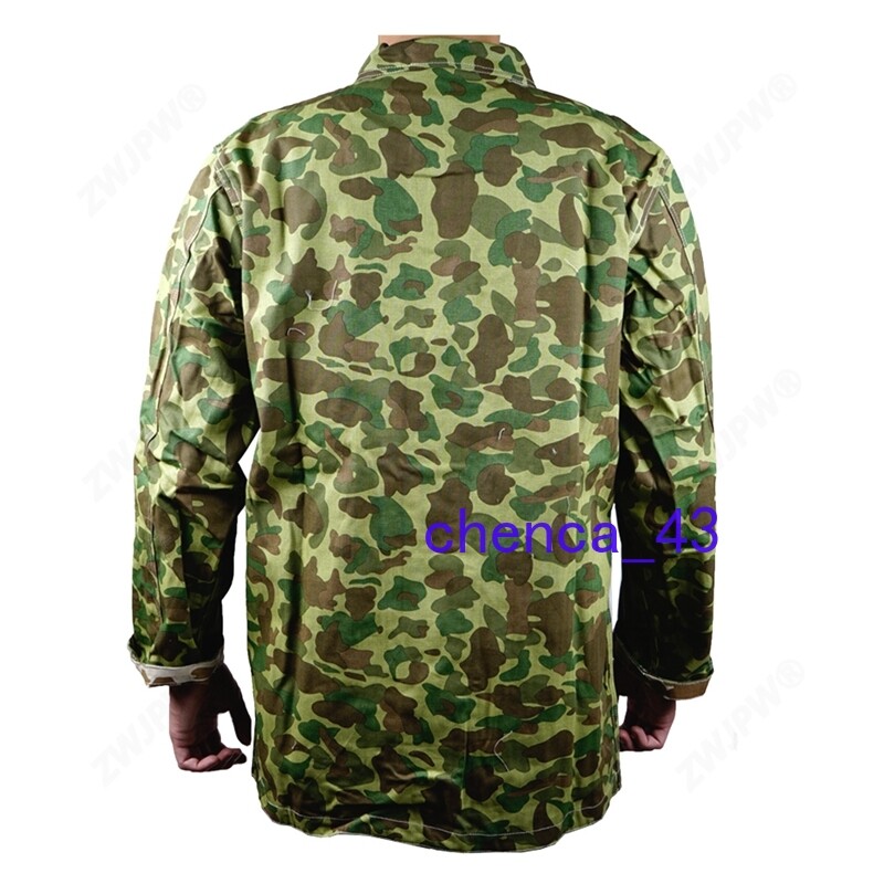 WWII US Army Solider USMC Pacific Camo Jacket Cotton Reversible Coat Casual Tops gallery