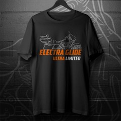 For HD FLHTK & FLHTKL Electra Glide Ultra Limited 2010-24 fans – Moto T-Shirt