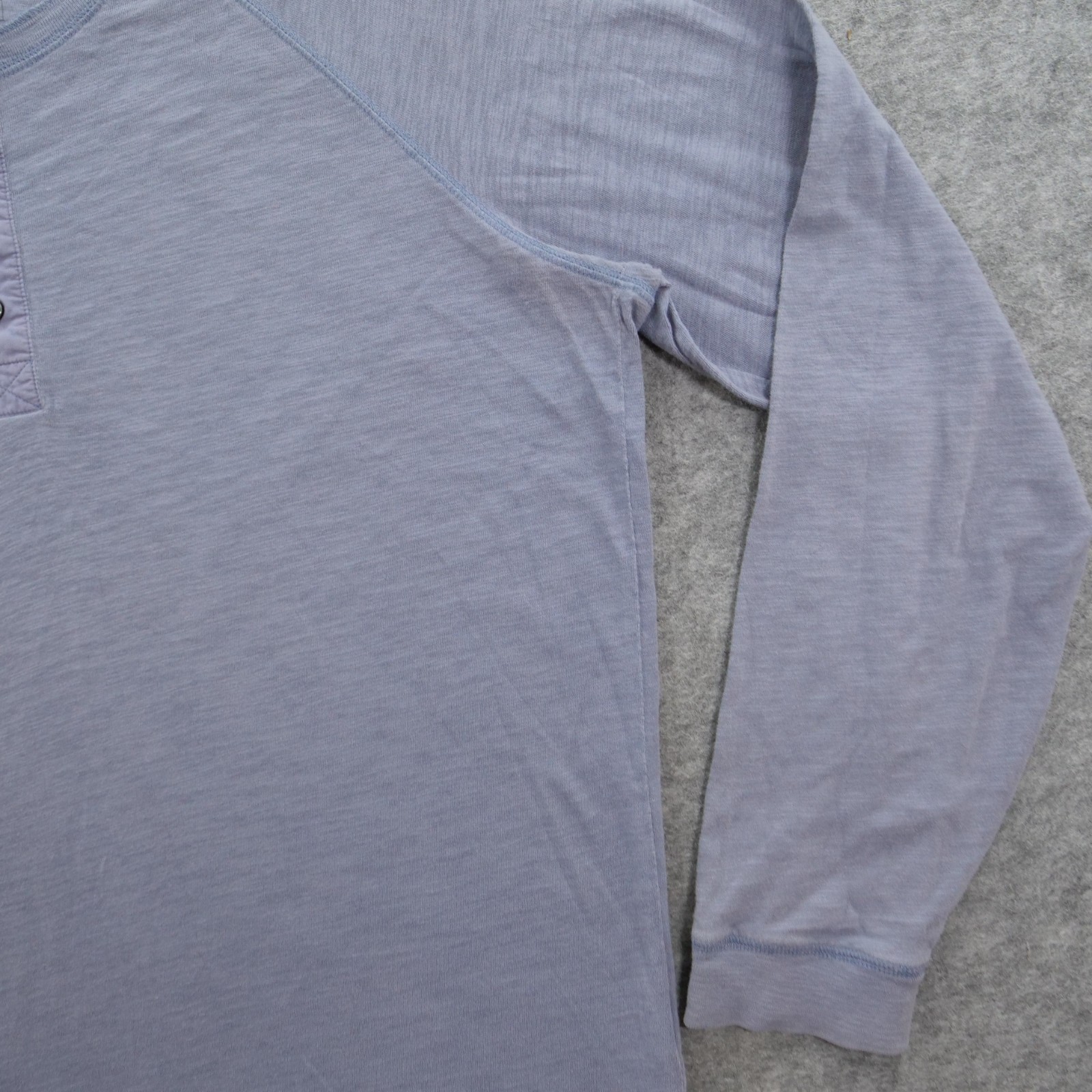 Vince Shirt Mens Extra Large Blue Henley Long Sleeve Lightweight Button gallery