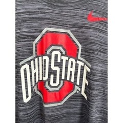 Nike Ohio State Buckeyes Dri-FIT Space Dye Gray T-Shirt Men’s Large OSU NCAA