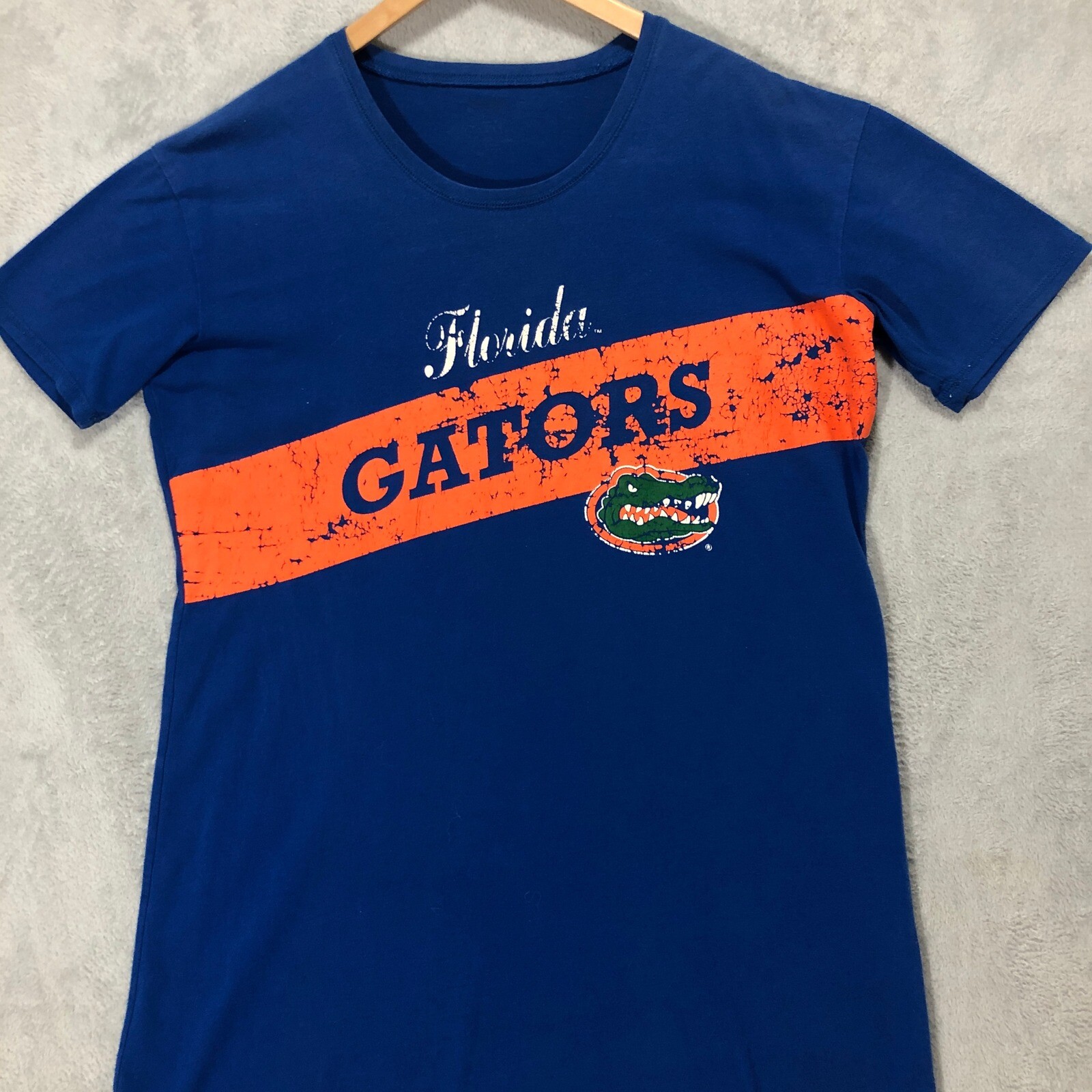 Florida Gators T-Shirt Graphic Print Short Sleeve Blue Tee Shirt Dress Size XL