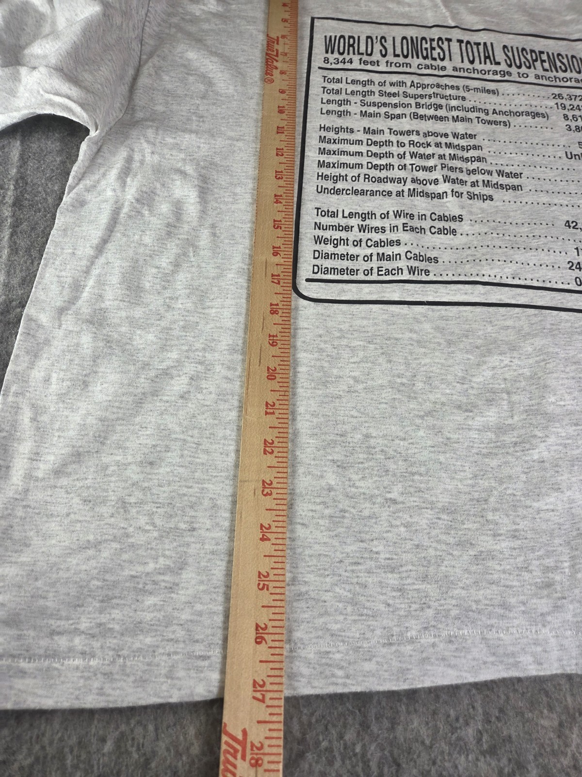 VTG Mackinac Bridge Labor Day Walk 1995 XL T Shirt Mighty Mac Bridge Details gallery