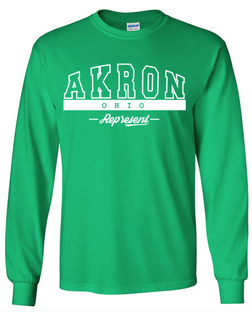 Akron Ohio State T-Shirt Long Sleeve Graphic Tees Unisex Apparel Design gallery