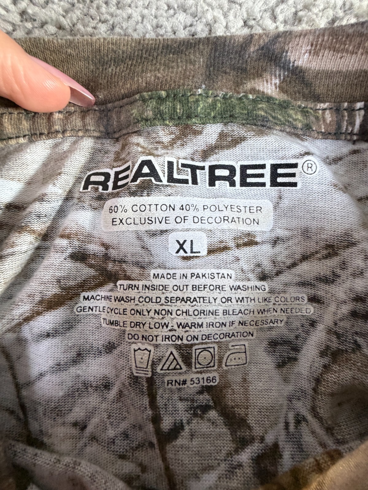 Realtree Camo Shirt Mens Extra Large Brown Xtra Hardwood Fall Short Sleeve gallery