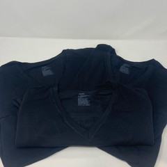 Jockey Men’s Smooth Fit V-Neck Undershirts 3-Pack Black L