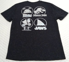 Universal Studios Men’s Medium T-Shirt E.T. Jaws Jurassic Park Black Overdye