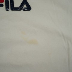 Fila Regular Logo Print Tee White Men’s Classic Short Sleeve Size L