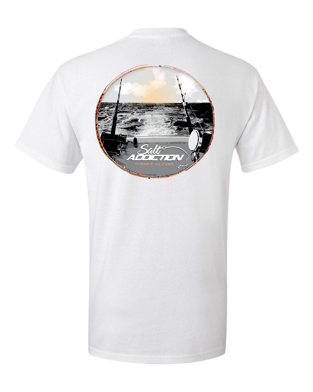 Salt Addiction Saltwater Fishing Short Sleeve T Shirt trolling Ocean