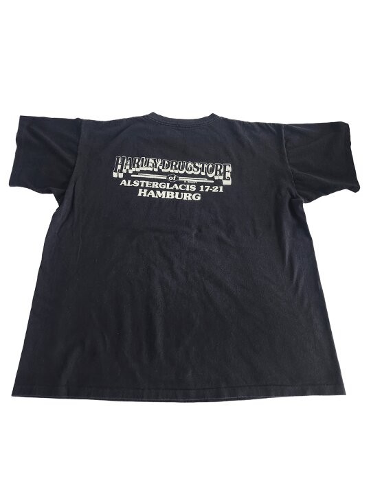 Vintage 1993 Harley Davidson Hamburg Germany T Shirt XXL Single Stitch Trinity 9 gallery