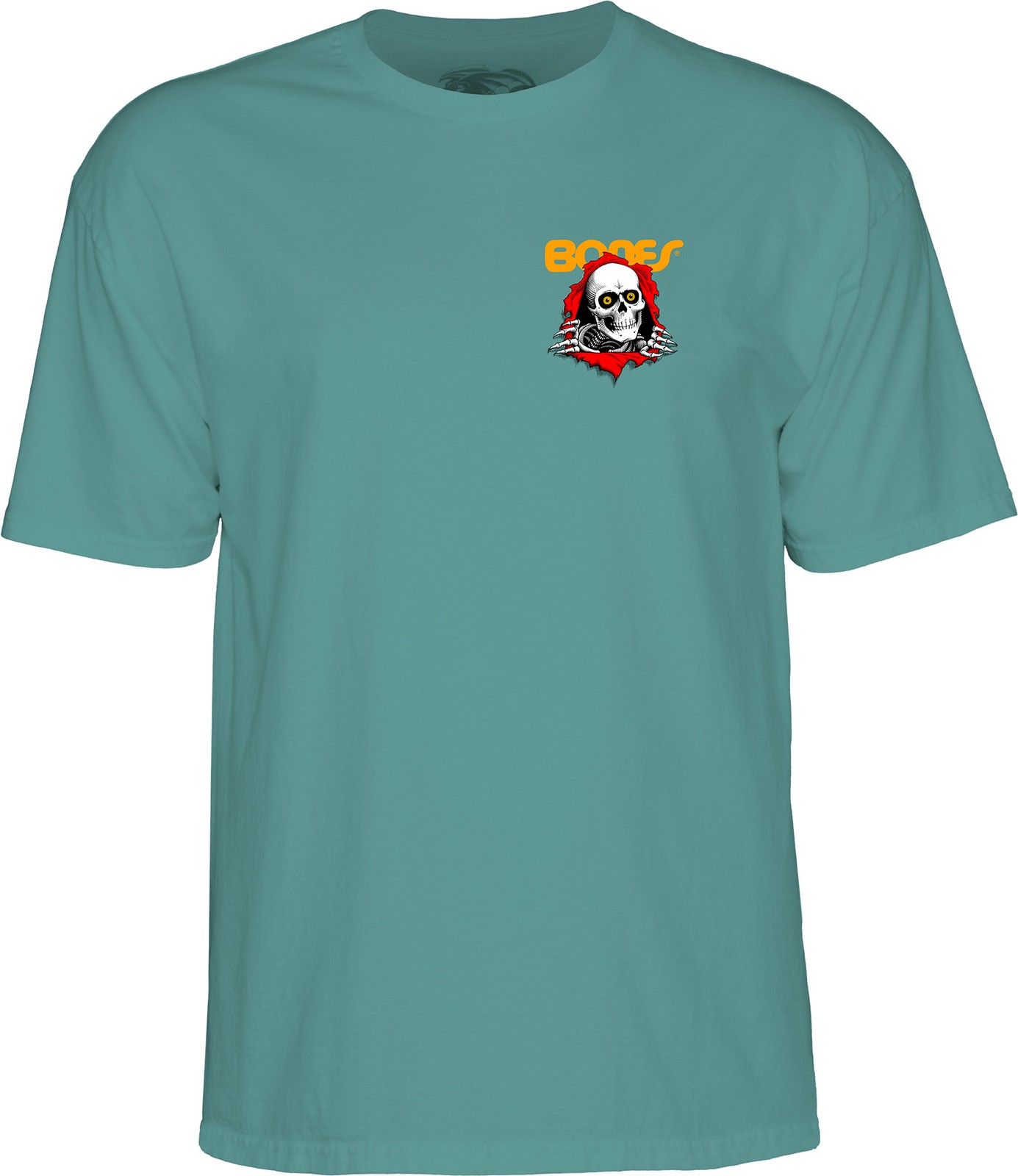 Powell Peralta BONES RIPPER Skateboard T Shirt AQUATIC gallery