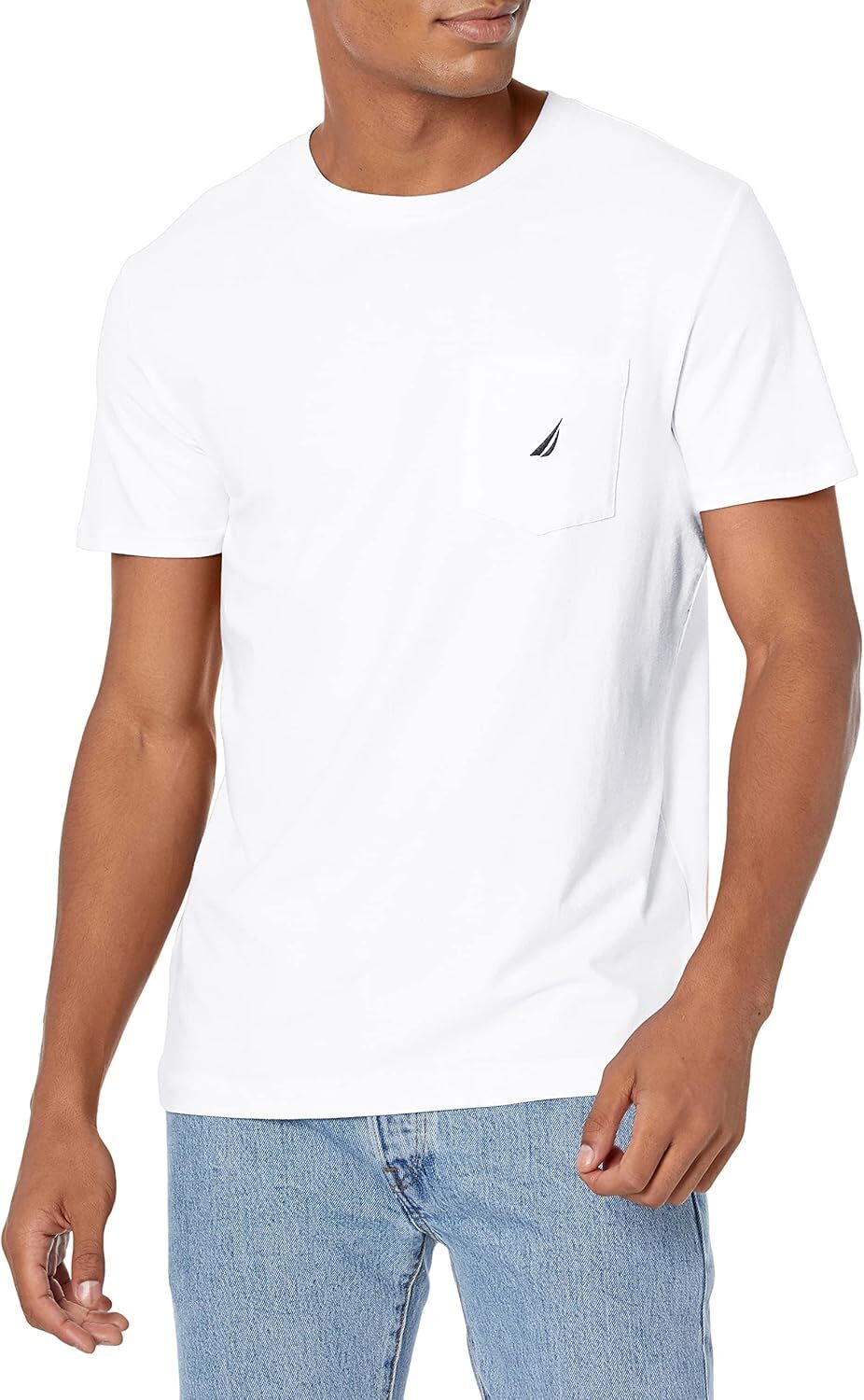 Men’s Pocket T-Shirt Casual Crew Neck Short Sleeve Solid Tee True to Size Fit