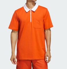 Adidas Essentials Quarter Zip Short Sleeve Polo Shirt Men’s Casual Tops New