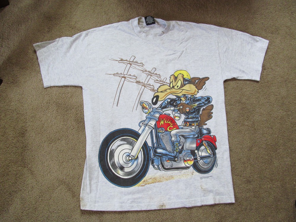 Vintage 1993 Warner Bros. Single Stitch Wile E. Coyote T-Shirt Men’s Size XL