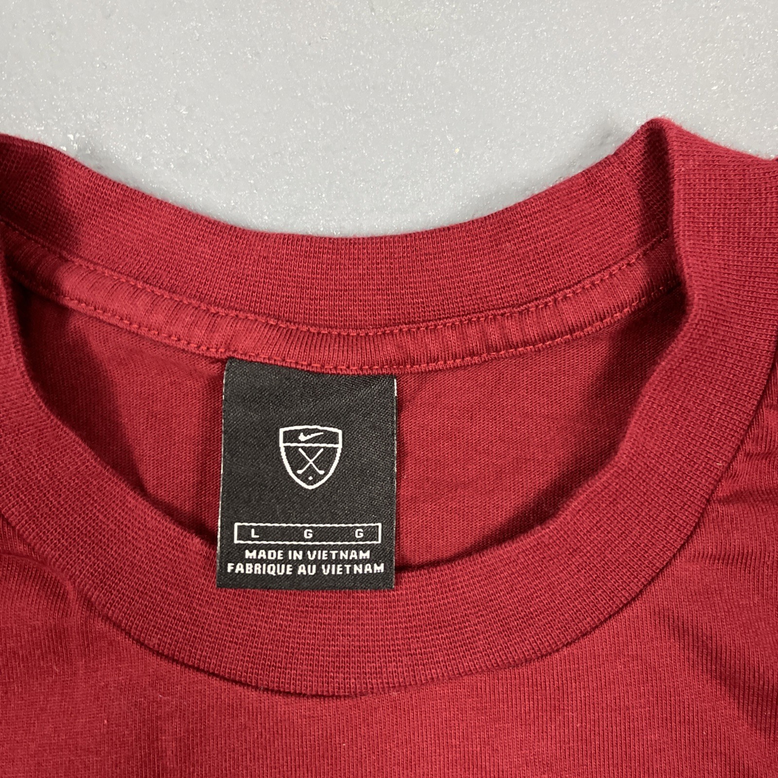 Vintage Nike Golf Long Sleeve Tshirt Red Gold Y2K Casual Sporty VTG gallery