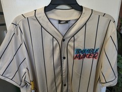 Men’s 2X Bart Simpsons Baseball Jersey Welcome to the Hood (Missing Button)