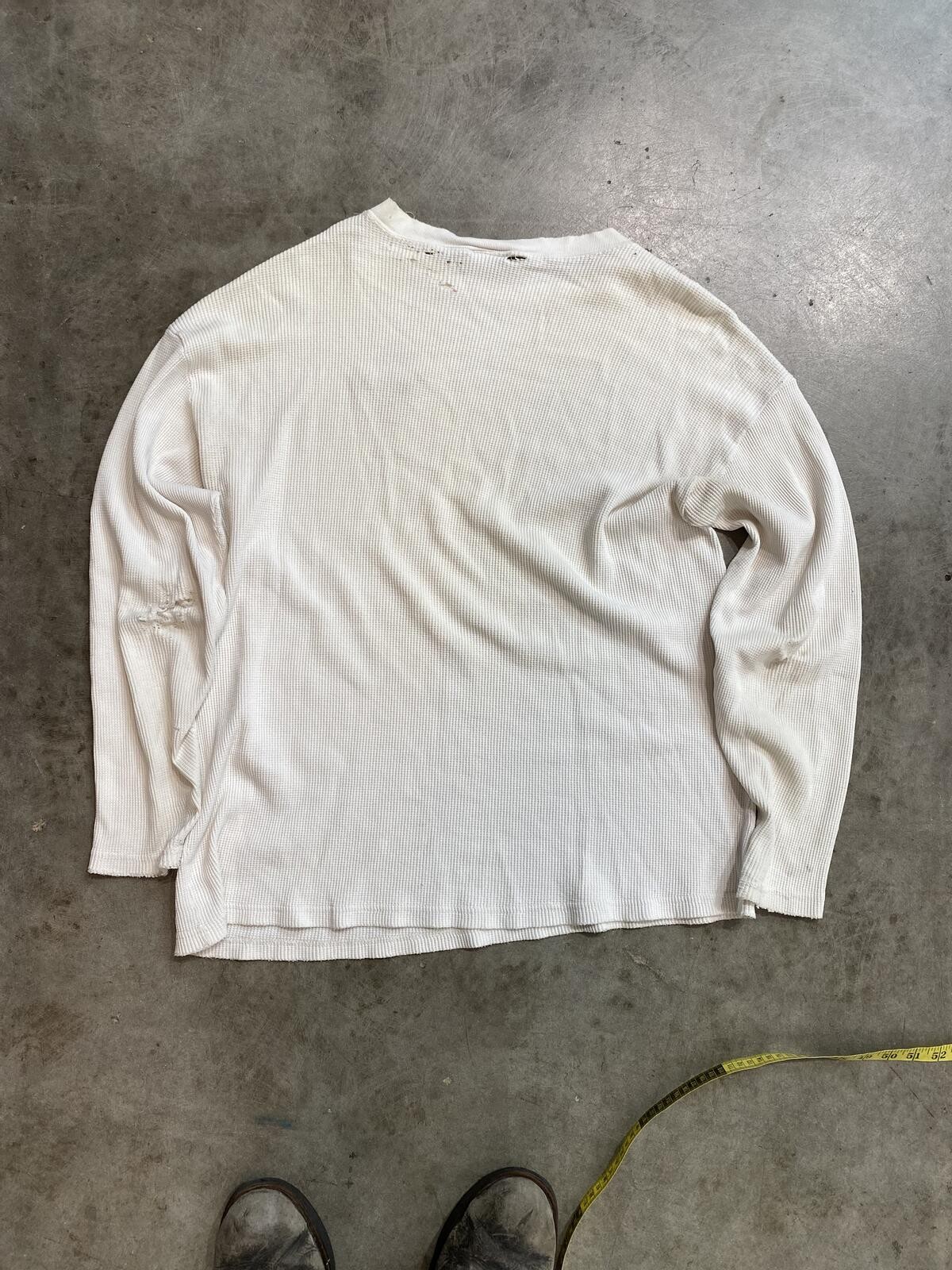 Vintage 90s Nirvana In Utero Tour Thermal long sleeve XL 23X28 distressed gallery