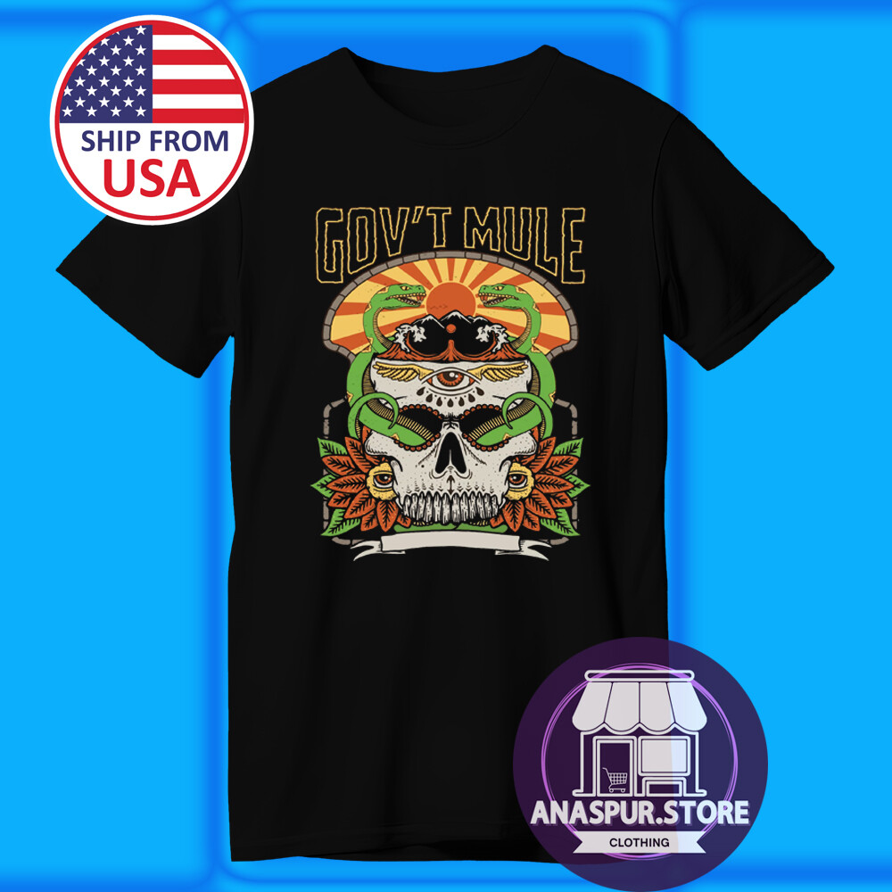 Gov’t Mule Men’s Black T-shirt Size S-5XL