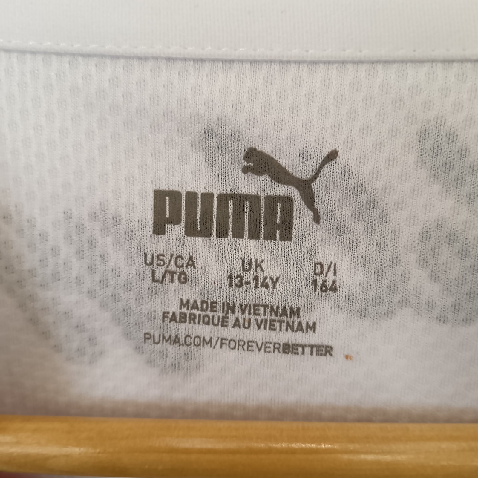 Puma Kellogg's FC Jersey Junior 13-14Y White Multicoloured with Tags Preloved gallery