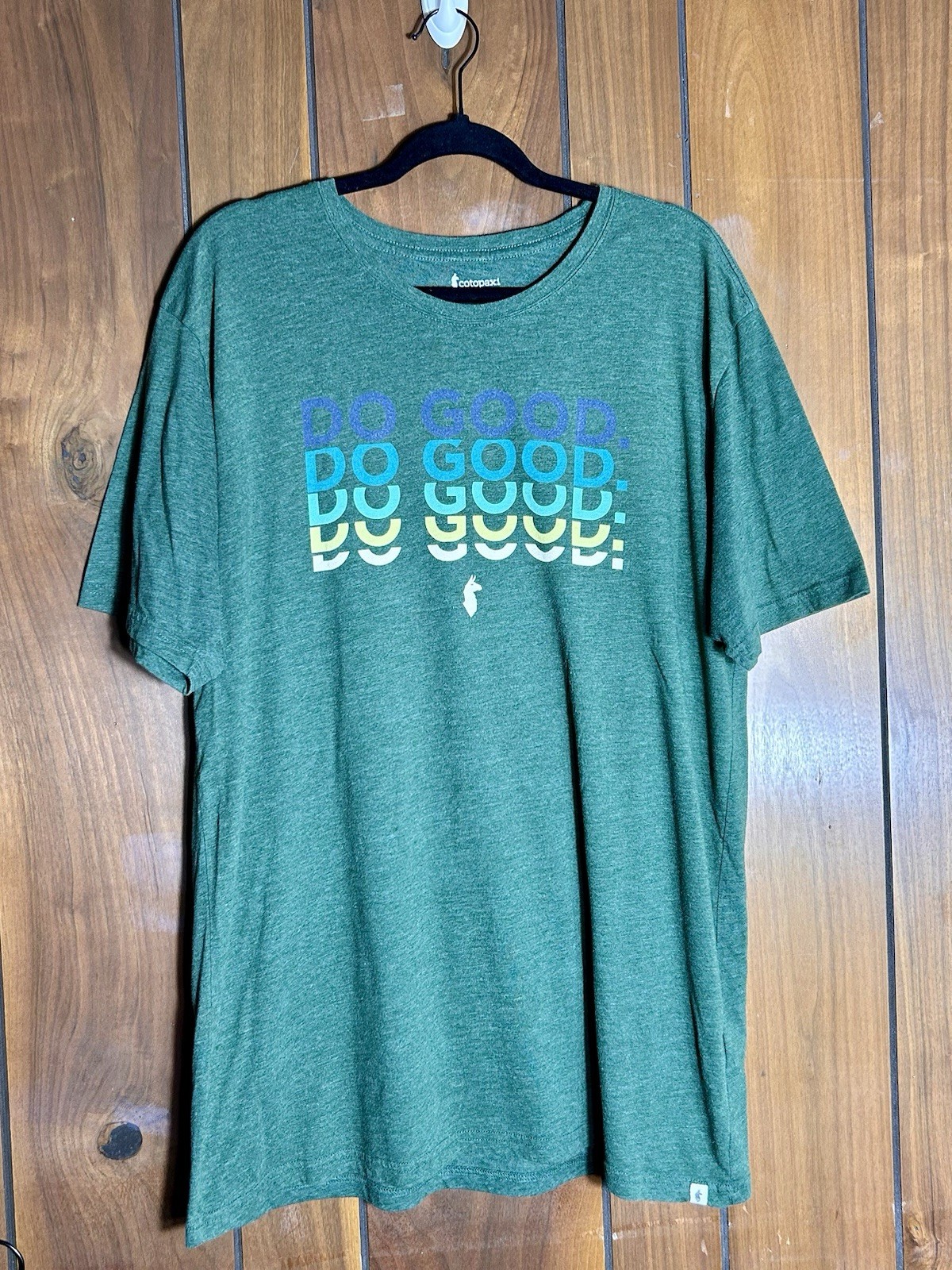 Cotopaxi Men's XXL Short Sleeve T-Shirt Do Good Graphic Green Organic Cotton gallery