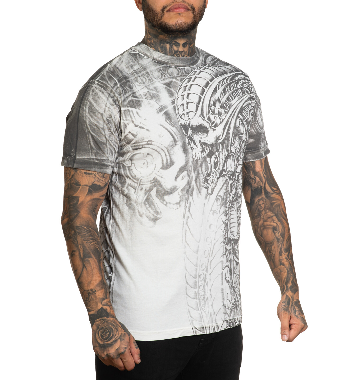Xtreme Couture By Affliction Men's T-Shirt Proto Metal White S-6XL gallery